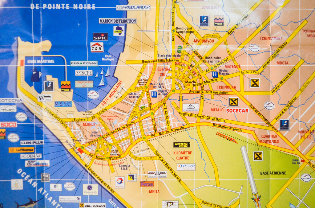 Carte/Map de Pointe-Noire (businesses) | Taken on 13 January… | Flickr