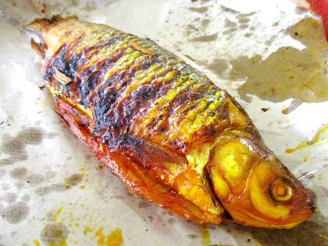 Grilled ikan sultan