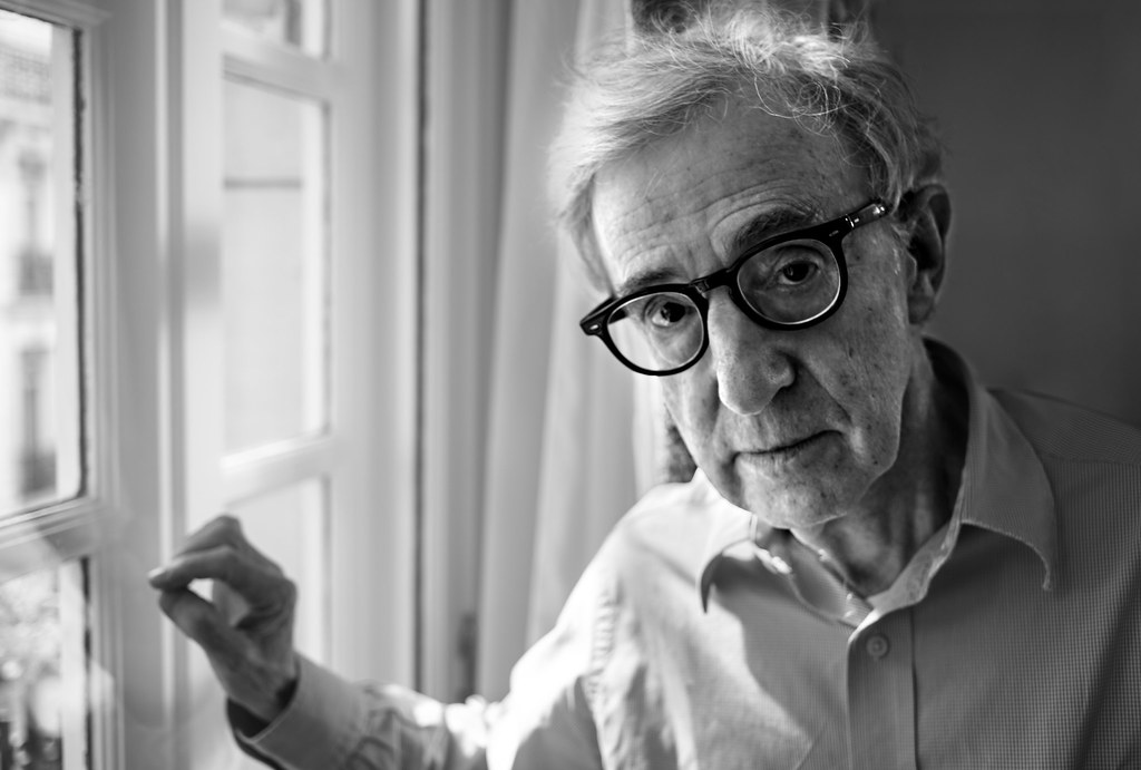 Woody Allen in Paris today, in front of my camera | intervie… | Flickr