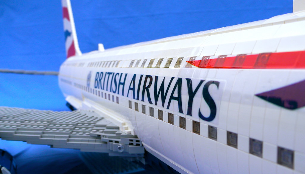 A380 imminent crash view  This is a LEGO model of a 