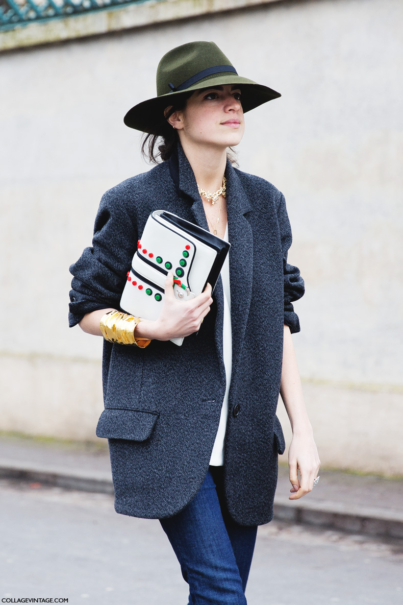 Paris_Fashion_Week_Fall_14-Street_Style-PFW-Green_Hat-Man_Repeller-Dior-5