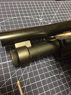 M870 breacher removing magazine tube set