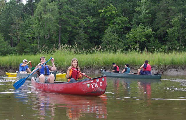 A popular activity at York River State Park, Virginia