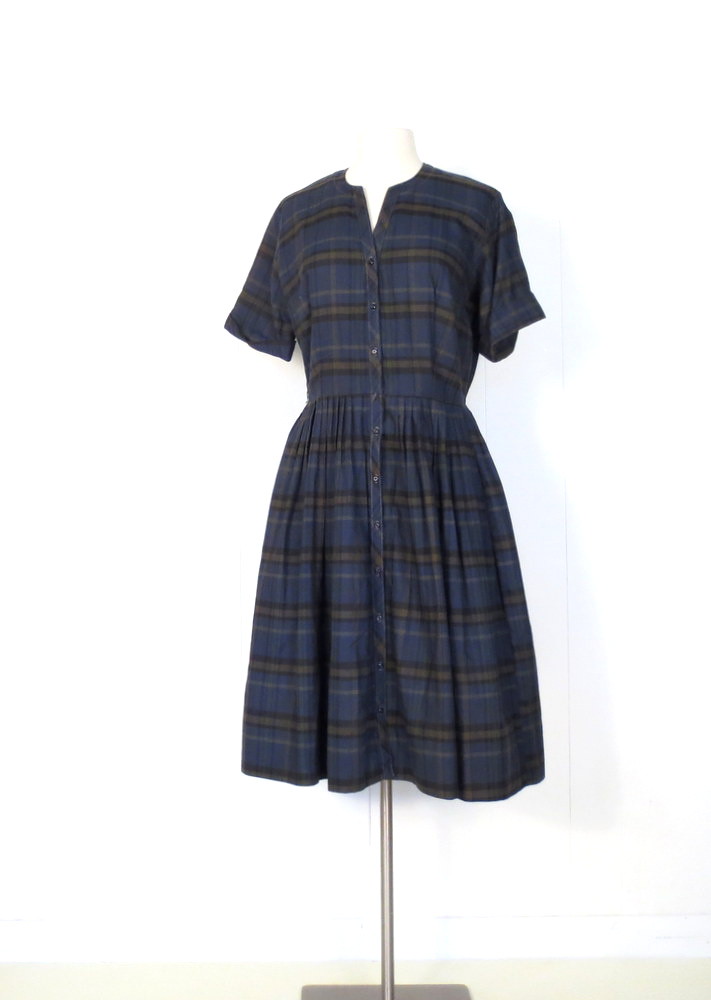 1950s blue plaid dress, by Haybrooke Classic | Karen Small Earth ...