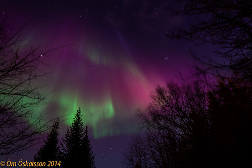 Norðurljós / Aurora borealis 27.2. 2014