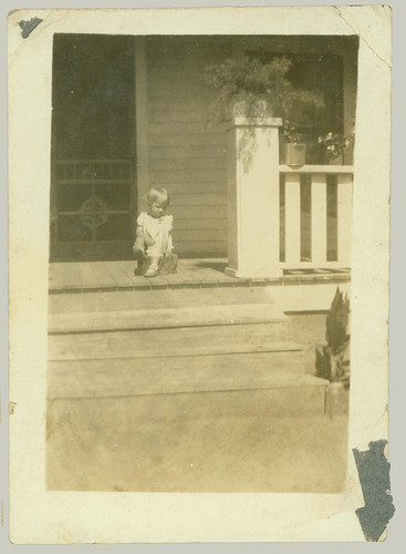 Child on steps