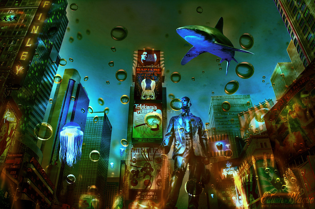 Bioshock Rapture City | I took this image of Time Square in … | Flickr