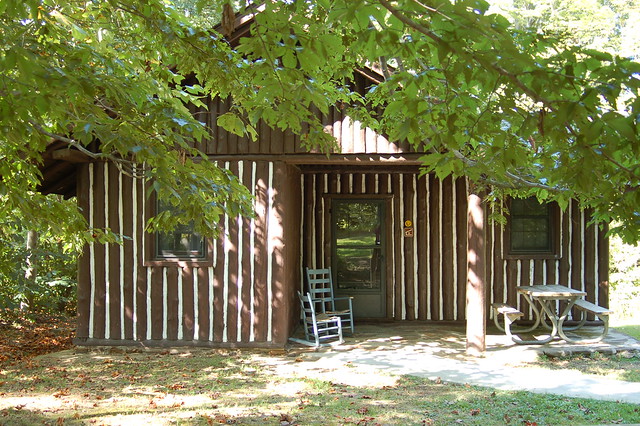 Cabin 8 is a 2 bedroom CCC built cabin at Westmoreland State Park, Va