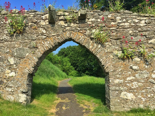 Arco en Dundrum Castle (Irlanda del Norte)