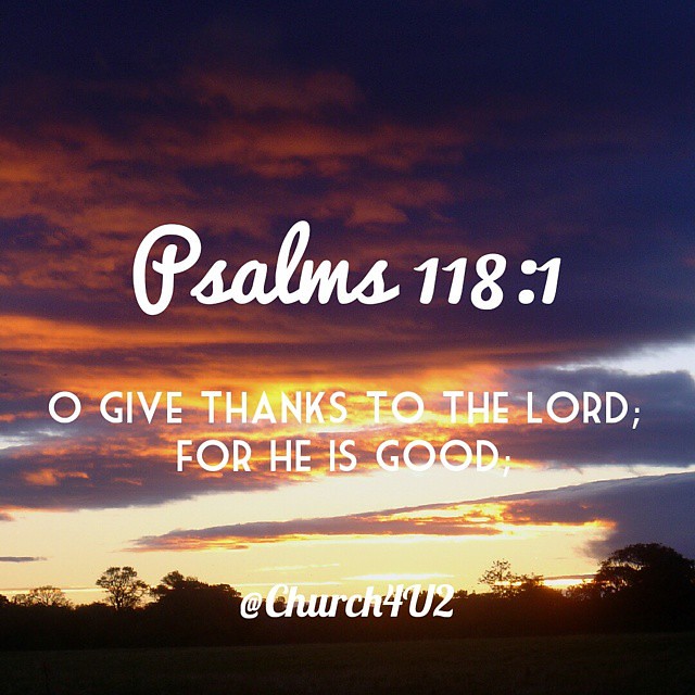 Psalms 118:1 