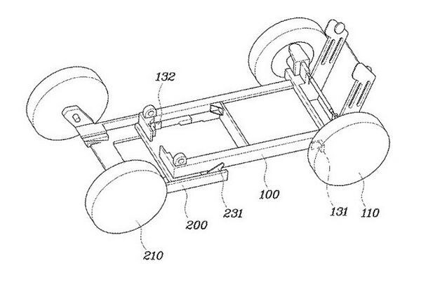 Do you fear the traffic jam? Modern cars apply for patent for folding city bike