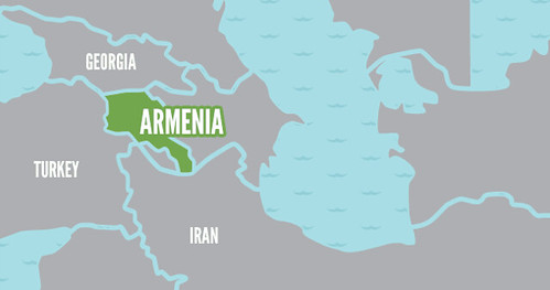 Mapa de Armenia