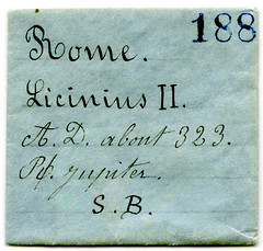 Emperor Licinius II envelope from Perry Collection