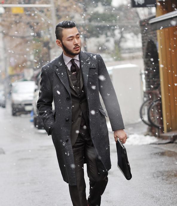 Fashion men develop a manual without the fear of workplace weather coat mix