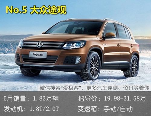 Hover H6 tops the joint brand counter attack! May SUV sales chart released