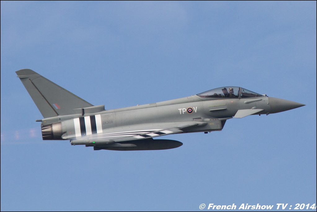 RAF Eurofighter Typhoon FGR4 D-Day Stripes ZK308 AIR14 Payerne 2014 Canon Sigma France contemporary lens 