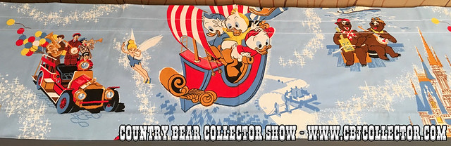 Vintage 1970s Walt Disney World Magic Kingdom Curtain Topper - Country Bear Jamboree Collector Show #059