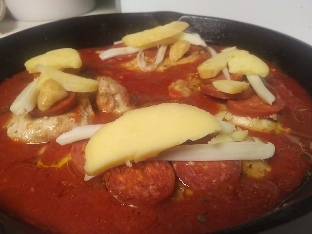 Pepperoni Chicken (Almost Done)