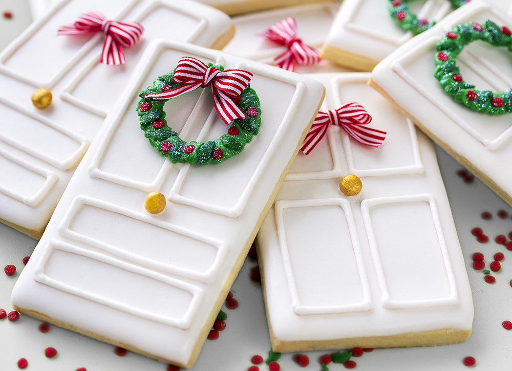 galletas de Navidad decoradas puertas