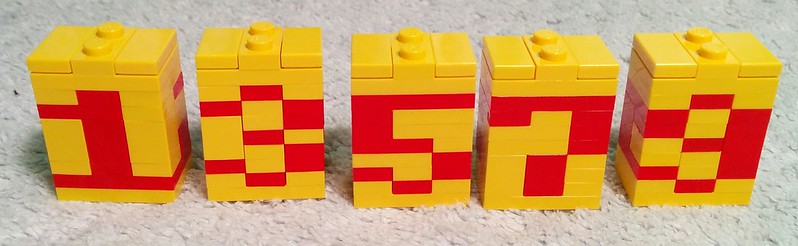 Improved LEGO Calendar Odd Digits