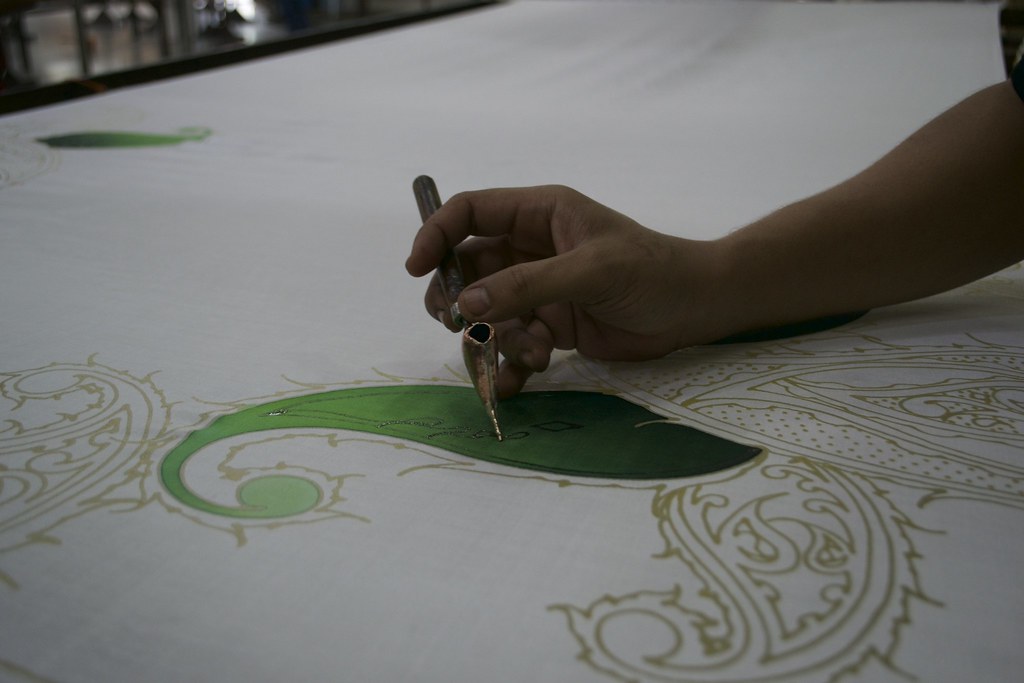Batik painting at the Jadi Batek Gallery
