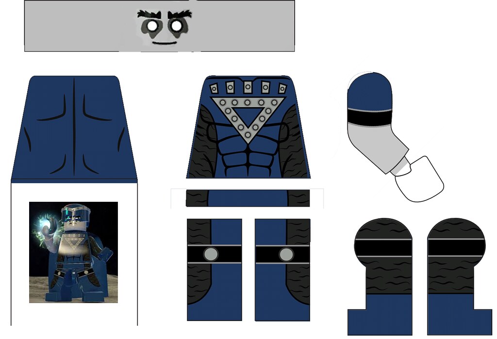 lego blue lantern decals