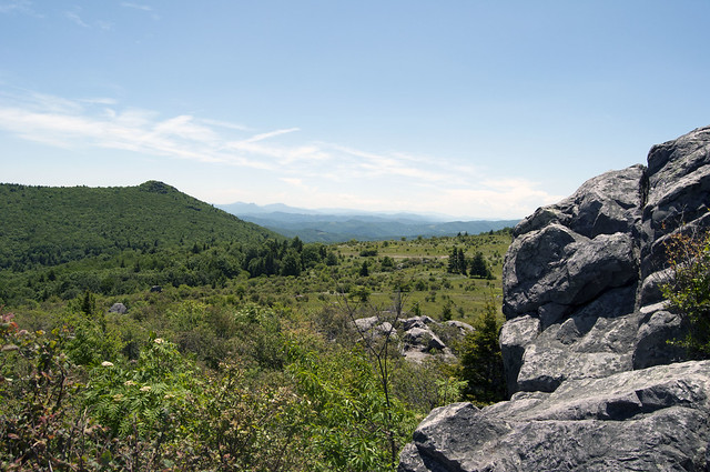 The view from the boulders at Grayson Highlands State Park,Va