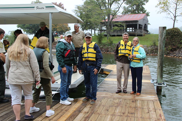 Friends of Smith Mountain Lake State Park boat dedication - funds raised by these volunteers to purchase this boat for interpretive lake events at the park