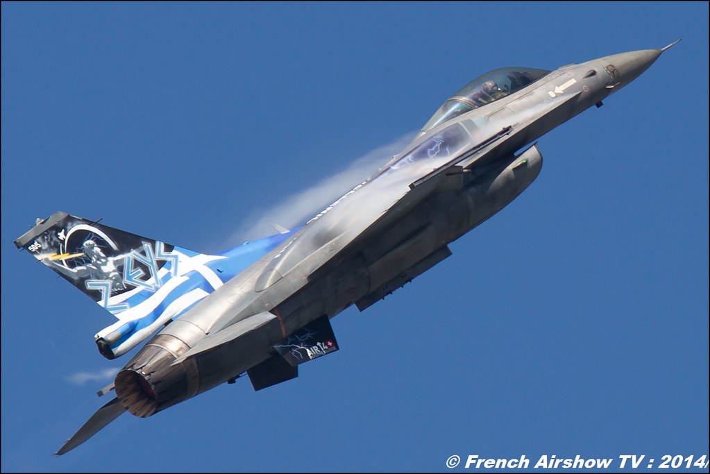Hellenic Air Force F-16 Demo Team Zeus ZEUS displays HAF F-16C Block 52+ , Air14 Payerne 2014 , Meeting Aerien 2014