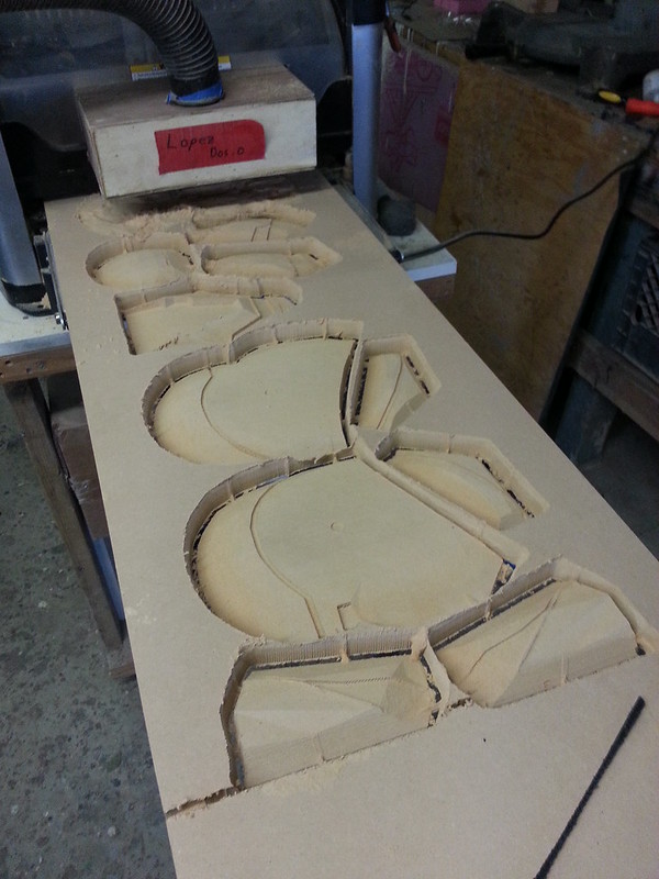 Shae Vizla Helmet Prototype Carving in Progress