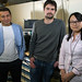 From left, Aditya Mohite, Jean-Christophe Blancon and Wanyi Nie are researchers at Los Alamos National Laboratory studying both the cause and a solution for the tendency of perovskite solar cells to degrade in sunlight.