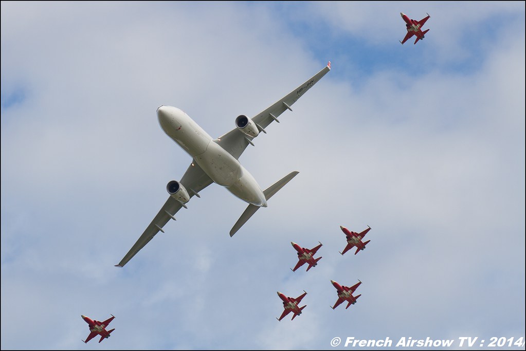 Patrouille Suisse & A-330 Swiss Air , Airbus - F-5 Tiger II , AIR14 Payerne , suisse , weekend 1 , AIR14 airshow , meeting aerien 2014 , Airshow