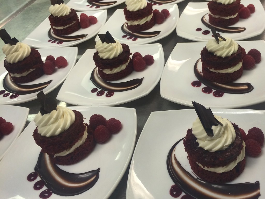 Plated Red Velvet cake | Chef Bea | Flickr
