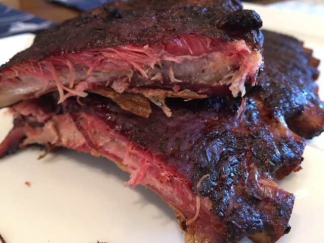 Slow smoked St. Louis Ribs