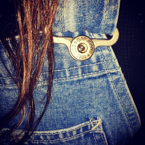 Gap overalls detail. Had these for nearly 20 years.... #overalls #gap #vintage