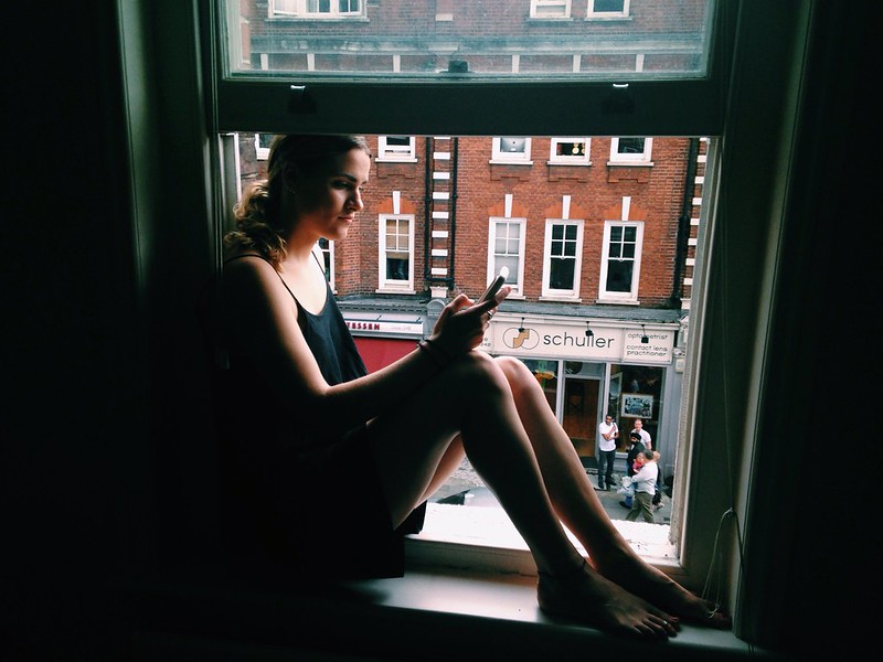 Grace in a window