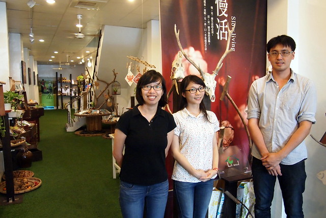 里山生態公司青年創業者，左起為林惠琪、李怡慧、林志遠。