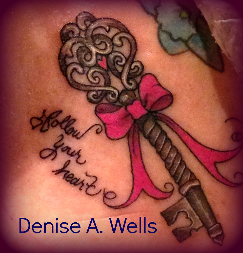Follow your heart skeleton key tattoo design by Denise A. … | Flickr