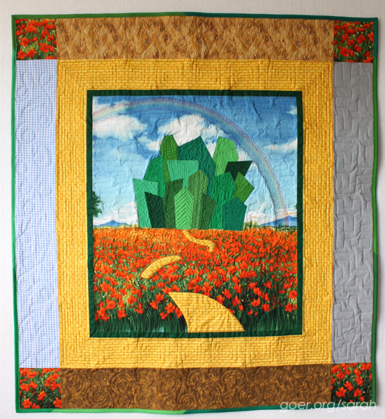 Wizard of Oz Machine embroidered Quilt blocks set A