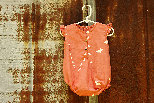 Lullaby Rompers in Birch Organics