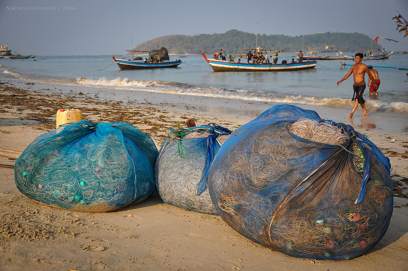 Ngapali Beach: Fishing Nets