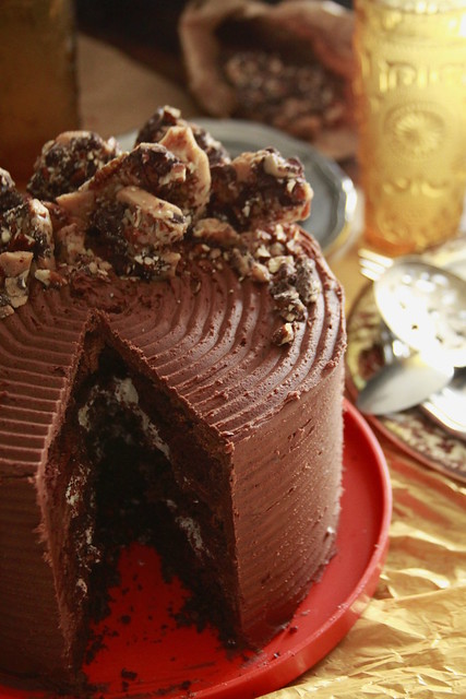 Chocolate Buttercrunch Cake