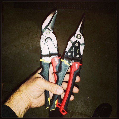 New toys: Metal snips! #tools