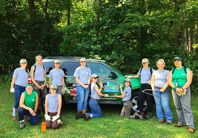 Westmoreland State Park's YCC team - Girl Power is so awesome