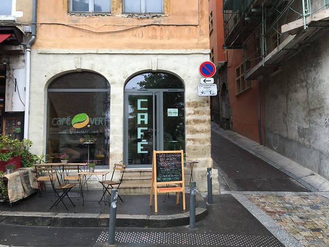 Le Cafe Vert storefront Lyon France