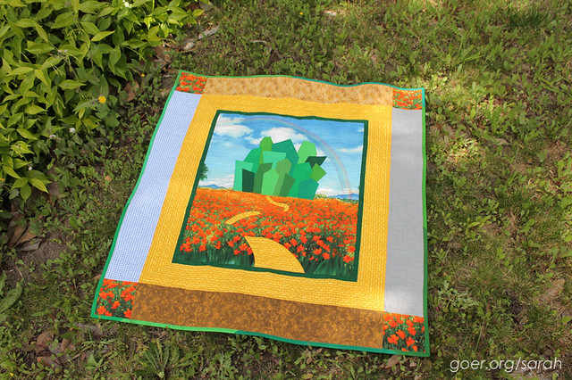 Wizard of Oz Machine embroidered Quilt blocks set A