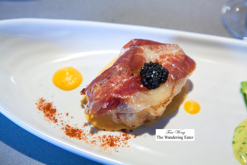 Monte Cristo Royale - jamon iberico , black river caviar, uni aioli
