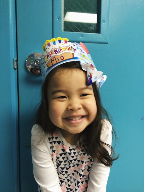 Birthday party for Mio at her preschool