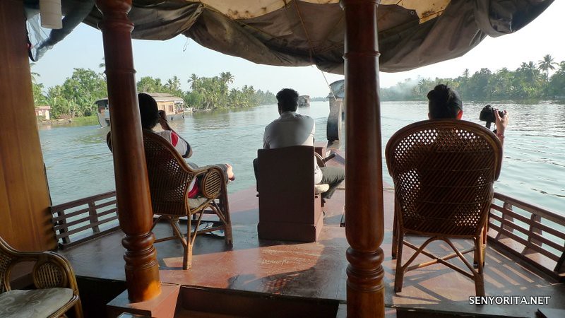 Cruising along the Backwaters of Kerala in India
