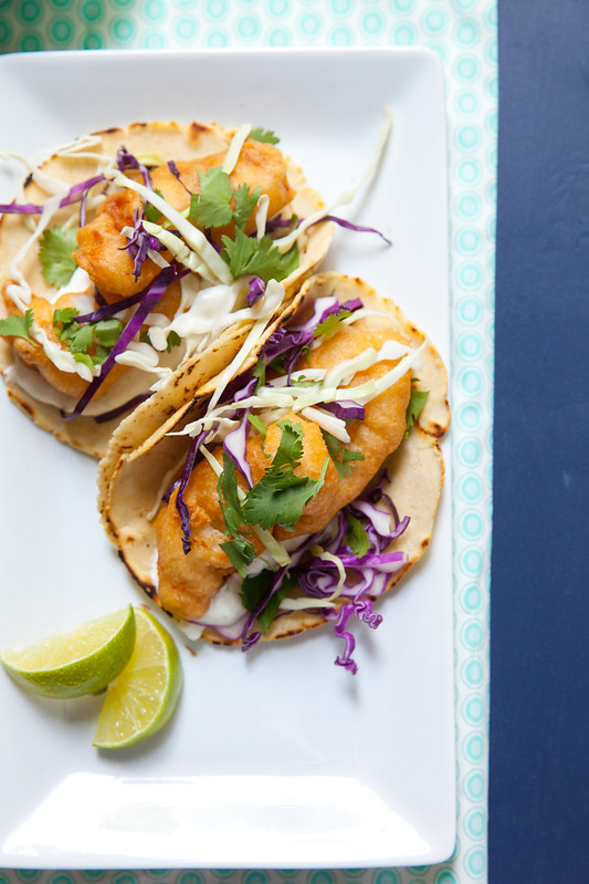 baja-style fish tacos